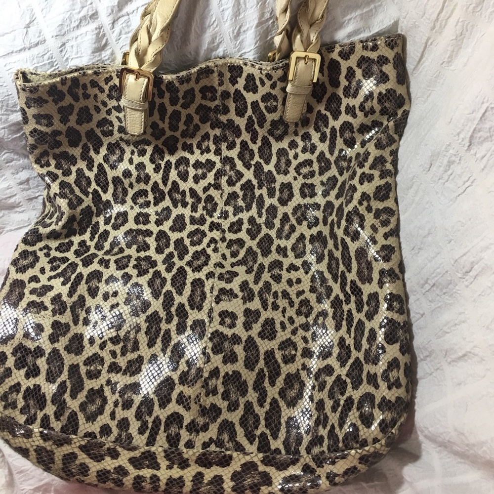 Cheetah print bag